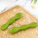 thumbnail image 1 of Cuchara de entrenamiento molar de silicona para bebés, alimento complementario para bebés, pasta de arroz, cuchara suave de dos cabezas, cuchara pegajosa, cuchara para lamer, palo para moler, 1 of 2