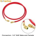 thumbnail image 4 of R410A AC Refrigerant Charging Hoses, 70" R410A HVAC Charging Hose Set with 1/4" Male and Female 800PSI Working Pressure for R410A R22 R134A R12 R502 Air Condition System Maintenance, 4 of 5