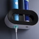 thumbnail image 5 of Soporte para cepillo de dientes sin perforaciones, soporte para cepillo de dientes eléctrico, organizador para cepillo de dientes Negro, 5 of 9