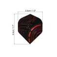 thumbnail image 2 of Unique Bargains Fléchettes, 12 Pack Accessoires de Fléchettes Standard pour Animaux Style Mécanique, Noir, Rouge, 2 of 5