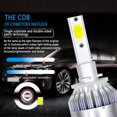 thumbnail image 2 of 1PC Universal High Power Auto Bulbs C6 Car LED Headlights - 6000K - White Light 6000K-white 9004/HB1, 2 of 8
