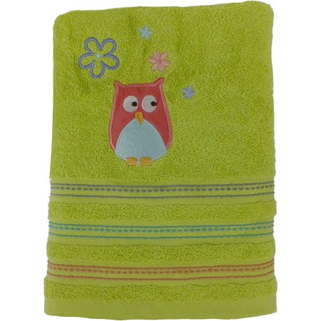 Mainstays Whooty Hoot Decorative Bath Collection Bath Towel