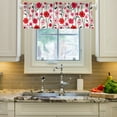 thumbnail image 2 of Yayeee Kitchen Valance Rod Pocket 54" x 18" Living Room Window Curtain, Pink Floral, 2 of 6