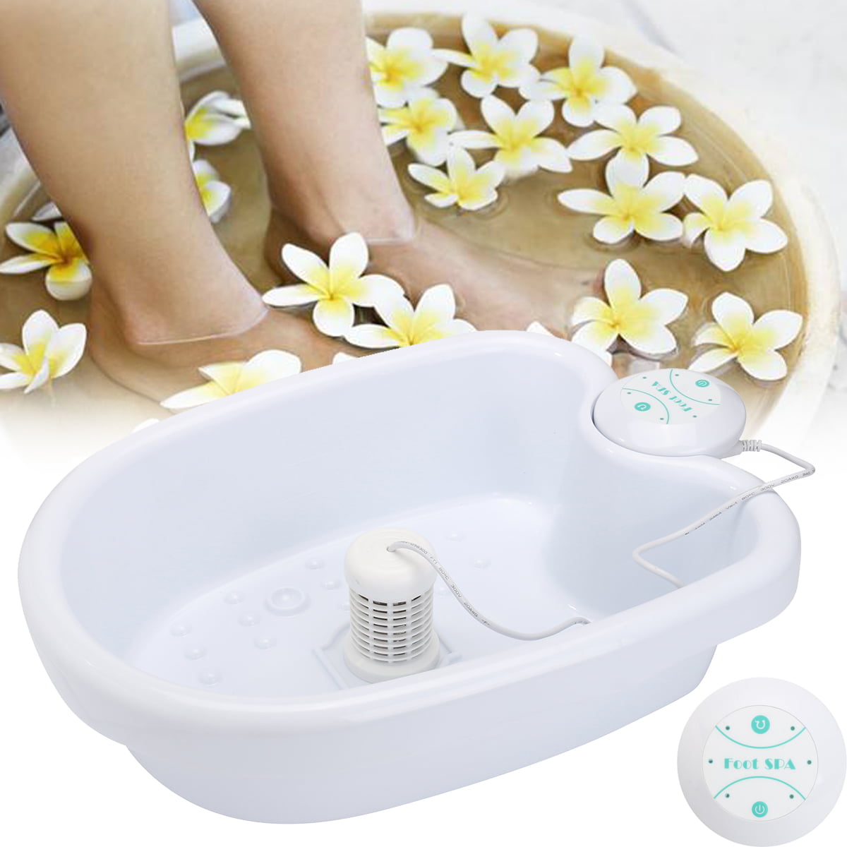 Moaere Allinone Ion Ionic Detox Foot Bath SPA Bucket Professional Foot Cleanser Tub Basin for