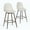Brown Faux Suede, variant on Homy Casa Set of 2 Upholstered Swivel Bar Stools with Ergonomic Curved Back for Kitchen Island Home Bar, Grey Fabric