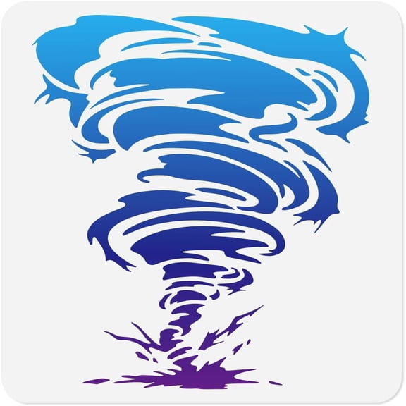 PET Hollow Out Drawing Painting Stencils for DIY Scrapbook Photo Album Tornado 300x300mm