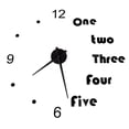 thumbnail image 1 of Oubit Wall Decor,Acrylic Wall Clock DIY Wall Clock Sticker Clock Masterfully Created, 1 of 9