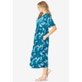 thumbnail image 3 of Woman Within Plus Size Short-Sleeve Button-Front Pocket Dress (Petite Available), 3 of 6