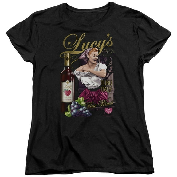 I Love Lucy Bitter Grapes Women's T Shirt (Small) Black