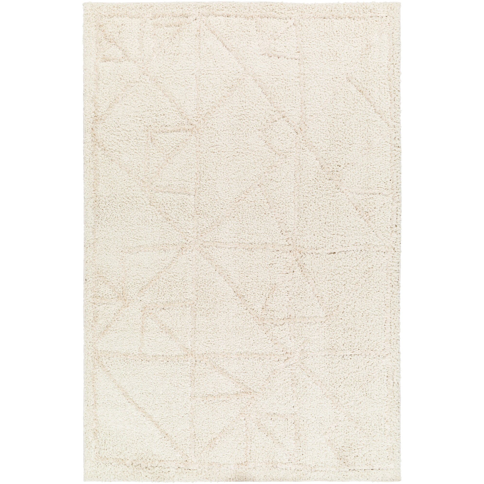 Artistic Wavers Maryland Shag Area Rug, 5'3" x 7', Cream