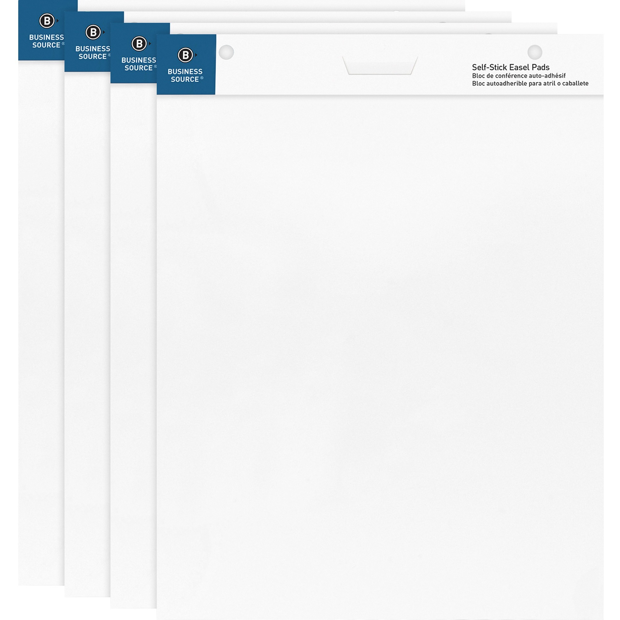 Business Source, BSN38592, 25"x30" Self-stick Easel Pads, 4 / Carton