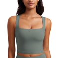 thumbnail image 1 of Sujetador deportivo CRZ YOGA Butterluxe Longline Cuello Cuadrado Gris XS, 1 of 4