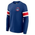 thumbnail image 2 of Men's Darius Rucker Collection by Fanatics Royal Chicago Cubs Waffle-Knit Raglan Long Sleeve Henley T-Shirt, 2 of 6