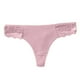 thumbnail image 4 of Gibobby Calzones de encaje para mujer Ropa interior Mujer Sexy Cintura Algodón Ropa interior Encaje Tanga de mujer(Rosa,M), 4 of 5