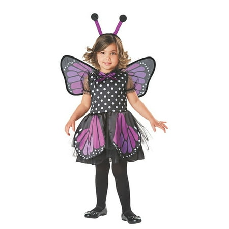 Seasons Beautiful Butterfly Pretend Play Costume for Toddler 2-4T Color Purple
