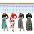 thumbnail image 5 of CHOK Women Boho Polka Dot Floral Printed Long Dress, 5 of 5