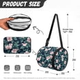 thumbnail image 7 of ZIATUBLE Floral Paper Towel Holder Green Leaves Paper Dust Cover Case with Smooth Zipper Hanging Toilet Paper Dispenser Kitchen Paper Towel Holder Organizer Lightweight Storage Bags, 7 of 7
