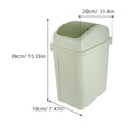 thumbnail image 2 of BESTYASH Basurero Con Abatible Para Hogar Y Oficina Construcción Resistente Verde Claro, 2 of 8
