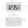 thumbnail image 6 of TOPRenddon Digital Alarm Clock, LCD Display with Temperature Larger Lound Light Control Portable Snooze Calendar Brightness with Battery Powered Alarm Clocks Bedside for Everyone, 6 of 6