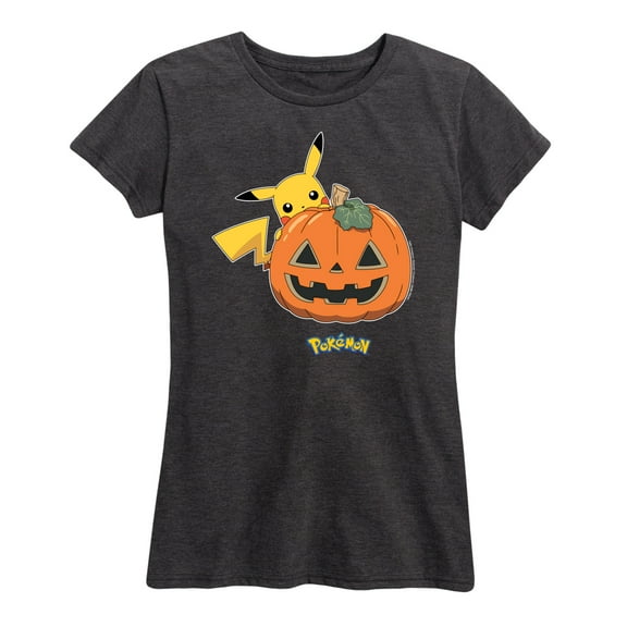 Pokémon - Pikachu Pumpkin - Women's Short Sleeve Graphic T-Shirt