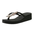 thumbnail image 1 of DAFEI Ladies Slippers Summer Fashion Wedge Heel Butterfly Decoration Lightweight Beach Comfortable Sandals, 1 of 8