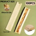 thumbnail image 2 of Waqn 100 Pieces Kraft Paper Baguette Bread Bags with Window Long French Bread Bags for Homemade Brown Kraft Loaf Storage Sacks (4.3 x 1.5 x 23.2 Inch) A417, 2 of 7