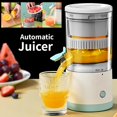 thumbnail image 2 of Exprimidor eléctrico portátil Máquina de prensado de limón Exprimidor de naranja Licuadora de jugo automática Con carga USB, 2 of 5