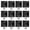 12pcs, variant on Fence Post Cap Black Plastic Pyramid Style for 4 x 4 inch Posts Weather Resistant Fade Proof 4 Pack