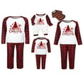 thumbnail image 1 of Matching Family Christmas Pajamas Sets Holiday PJs Snowflake Tree Loungewear Sleepwear, 1 of 6