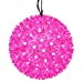 thumbnail image 3 of Vickerman X121009 10 in. Starlight Sphere Christmas Ornament with 150 Pink Wide Angle LED Lights, 3 of 3