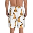 thumbnail image 3 of Kdxio German Shepherd Dog Print Mens Sleep Shorts Bottoms Soft Comfy Pajama Wear Pants with Drawstring Pockets, 3 of 7