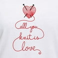 thumbnail image 3 of CafePress - All You Knit Is Love T Shirt - Womens Cotton V-Neck T-shirt, 3 of 4