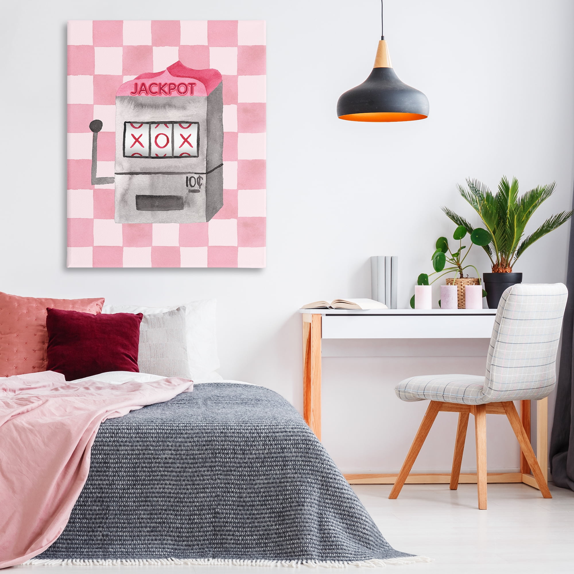 Jackpot Slot Machine Canvas Wall Art, design by Nina Jacobs
