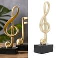thumbnail image 5 of Resin Music Note Model Decorative Golden Music Note Sculptures For Bookshelf Desktop, 5 of 5