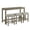 Brown, variant on GZXS 4-Piece Counter Height Kitchen Dining Set with Charging Station, 59" Long Bar Table and Stools Set with USB/Type-C & Power Outlets, Solid Wood Frame Pub Set for Small Space, Brown