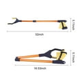 thumbnail image 3 of Reacher Grabber Tool, Lightweight Extra Long Reacher Grabber Foldable Gripper and Reaching Tool with Rotating Jaw Reaching Aid, 3 of 10