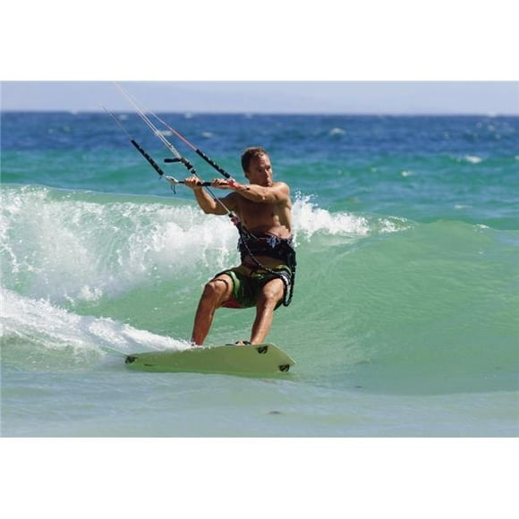 Posterazzi DPI1864088 Man Kite Surfing - Costa De La Luz Andalusia Spain Poster Print, 17 x 11
