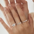 thumbnail image 2 of 2.0ct/S925 Silver Moissanite Ring, Men's, Women's, Temperament and Fashion, Party, Engagement, Wedding, Gifts for Men and Women, Wedding Anniversary, GRA Certificate, Platinum Plated 18K, 2 of 10