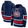 thumbnail image 2 of Chandail à Capuchon à Lacets Profond pour Hommes des Montreal Canadiens - Bleu, 2 of 3