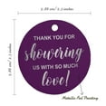 thumbnail image 6 of Inkdotpot Real Silver Foil Thank You Baby/ Bridal Shower Tags Favor Hang Paper Tags 100 Pieces, 6 of 7