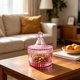 thumbnail image 4 of Vintage Ribbed Glass Jars With Lids Candy Trinket Storage Containers, 4 of 5