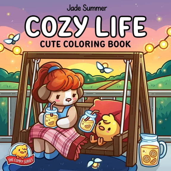 Cozy Life: Cute Coloring Book, 96 pages (Paperback)