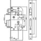 thumbnail image 2 of Cerradura de embutir de cilindro, reversible, extremos cuadrados delanteros negros, pasador de 50 mm, para puerta de entrada propicia, 2 of 4