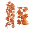thumbnail image 2 of Clearance! Fall Decor Festival Simulation Maple Leaf Rattan Decoration Christmas Party Wall Hanging Maple Leaf Rattan, 2 of 2