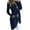 Blue, variant on Women'S Cardigans Solid Color Fashion Solid Color Lapel Slim Long Windbreaker Jacket Cardigan Sweaters For Women