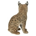 thumbnail image 5 of Hi Line 12 in Sitting Bobcat Garden Statue, Driftwood Composition, Intricate Detail, 5 of 7