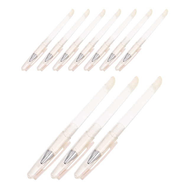 CHICHUMID 10Ud Carcasas De Bolígrafo Plásticas Transparentes Rellenables Para Suministros Escolares