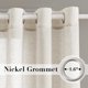 thumbnail image 2 of Paneles de cortina H.VERSAILTEX Elegantes de lino natural, 132 x 244 cm, color marfil, 2 of 8