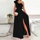 thumbnail image 2 of Vestidos divididos con volantes de un hombro para adelgazar sólidos sexy de verano para mujer Fridja hj4743, 2 of 8