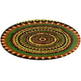 thumbnail image 5 of Rasta Tie Dye Time Warp Round Carpet Circle Rug Outdoor Patio Area Rug Washable Large Area Rugs Hallway Room Decor Fitness Mats, 5 of 8